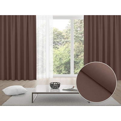 Biante Zatemňovací závěs Blackout BKS-409 Čokoládově hnědý - šířka 140 cm 140x200 cm