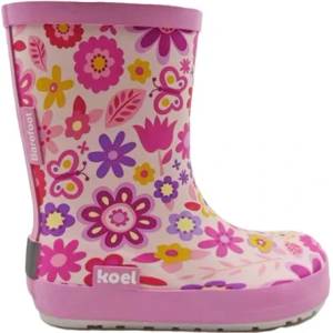 Koel Детски обувки barefoot Koel Kid's Wellie Bare Multi Barefoot shoes - Fuchsia Flowers - размер 24 (EU) (702-4315-0112)