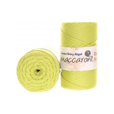 Maccaroni Šňůry Abigail 5mm - 704-01 zeleno-žluté
