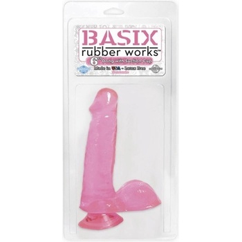 BASIX 6" DONG W SUCTION CUP