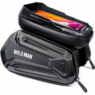 Kryt Držiak Wildman Traveling Bag Bike Frame With Zipper 1,2L 4 "- 7" Xt6 Black