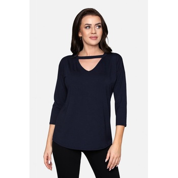 Image 1 of Babell Дамска блуза с 3/4 ръкав в тъмносин цвят alexa eh-69781-granat - Тъмносин, размер s