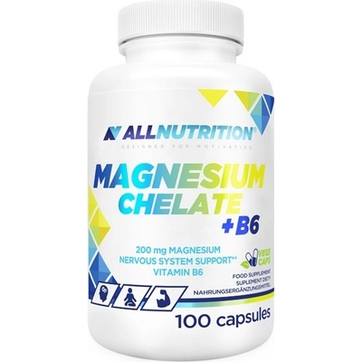 Allnutrition Chelát horčíka + vitamín B6 100 kapsúl