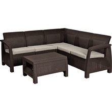 ALLIBERT CORFU RELAX SET hnedá/svetlo béžová (258949)