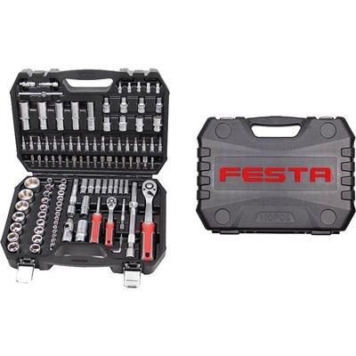 Gola sada Gola sada, 110 ks, 1/4" + 1/2" plast obal, CrV, FESTA (117236)