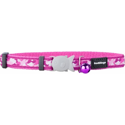 Red Dingo obojek pro kočky Camouflage Hot Pink 12 mm – Zboží Mobilmania