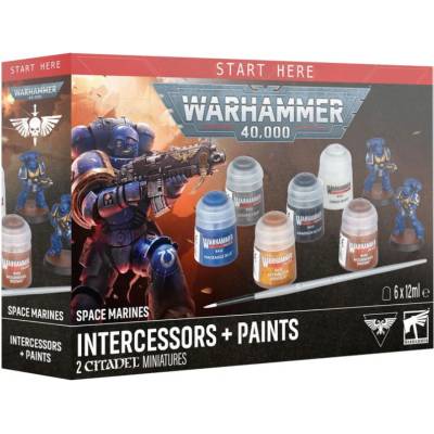 Games Workshop Space Marines: Intercessors + Paints (60-11)