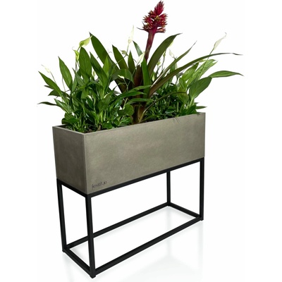 Fiorino Stojan na květiny Loft Šedý 62 x 22 x 50 cm