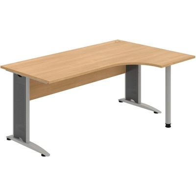 OFFICE PRO s.r.o. Kancelársky stôl pracovný, ľavé prevedenie - CE 1800 60 L, dub