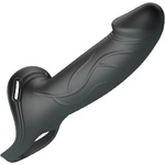 Pretty Love Мъжки пенис колан от Медицински силикон "landon black" 17 см