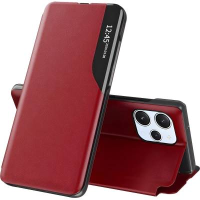 Techsuit Elegantен книжен калъф View Case за Xiaomi Redmi 12 4G/Redmi 12 5G - Червен KP30970
