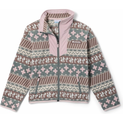 Columbia Sequoia Grove Printed Full Zip Fleece Iron Wizard Island Mineral Pink