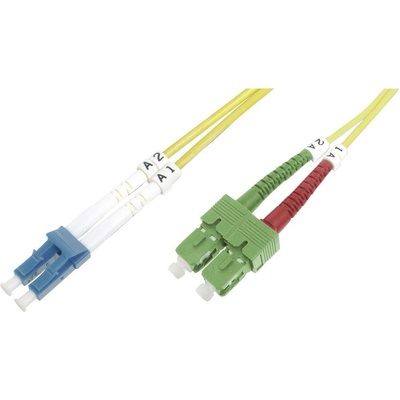 Digitus DK-292SCA3LC-03 optické vlákno LWL prepojovací [1x zástrčka SC/APC 8° - 1x zástrčka LC] 9/125 µ Singlemode