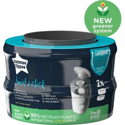 Tommee Tippee Twist & Click náhradní kazeta do koše na pleny 2 ks