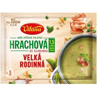 Vitana Naše Byšická polévka Hrachová se slaninou velká rodinná 144 g