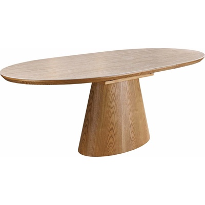 Anvicti Rozkládací jídelní stůl UNIQUE 160-200 cm keramika travertin/dýha dub JS47675
