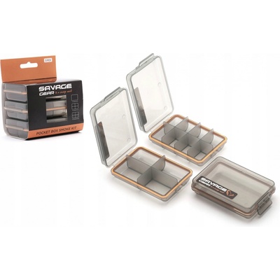 Savage Gear Krabička Pocket Box Smoke Kit 3ks