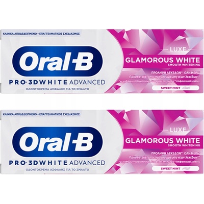Oral B 3D White Luxe Perfection bieliaca Cool Peppermint 75 ml
