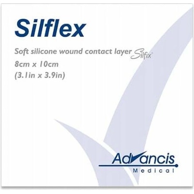 Silflex 8 x 10 cm krytí atraumat.mřížka silikon 10 ks