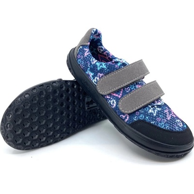 Jonap B18 modrá srdce barefoot tenisky