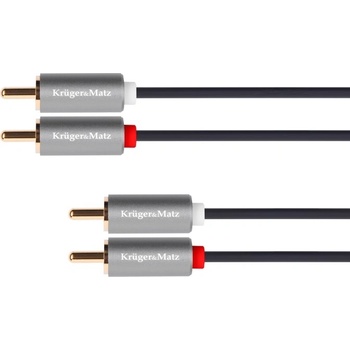 2RCA-2RCA kábel 1m Kruger & Matz Basic