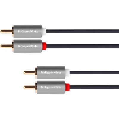 2RCA-2RCA kábel 1m Kruger & Matz Basic