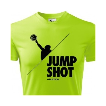 Funkční basketbalové tričko Jumpshot, Neonově zelená