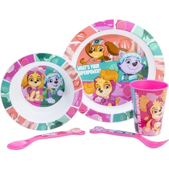 Stor Комплект за хранене Stor - Micro, Paw Patrol Girl Superpowers, 5 части (81850)