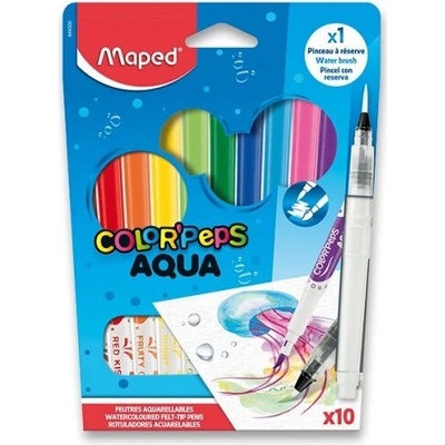 Maped Color'Peps Aqua sada 10 farieb + vodný štetec