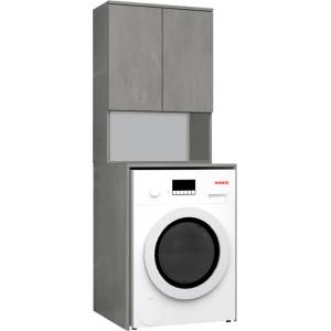 TopMebel Шкаф за пералня TopMebel от меламин в цвят сив бетон 65x60x178см