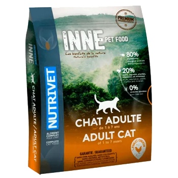 Nutrivet Inne Cats Regional Farm Chicken GRAIN FREE - храна за подрастващи и израснали котки, БЕЗ ЗЪРНО, за всички породи, Франция - 6 кг