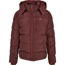 Urban Classics Hooded Puffer jacket cherry