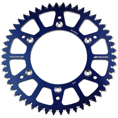SCAR RACING rozeta zadní hliníková 27050 YAMAHA YZ/YZF/WR YZ 250F '01-'25, YZ 450F '03-'25 YZ 125/250 '99-'25, FANTIC XX/XE/XEF '21-'25 barva modrá