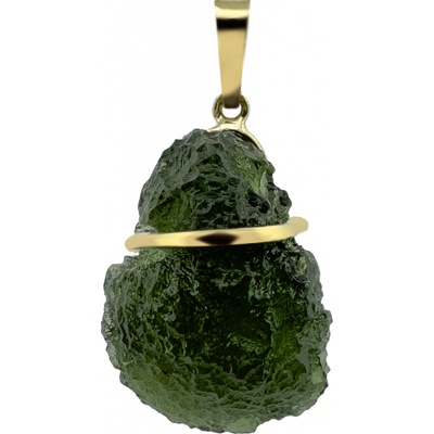 Vltavín Moldavite Zlatý přívěsek s vltavínem 2000334340009