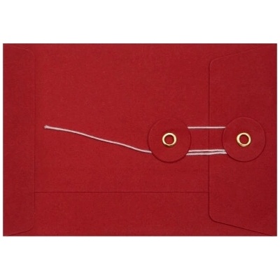 Obálka so šnúrkou červená kapacitná C6 (114x162mm)