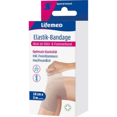 LIFEMED Elastická bandáž 3 m x 10 cm