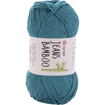 YARNART Jeans Bamboo 121 Reseda Green Плетива прежда (Jeans Bamboo 121)