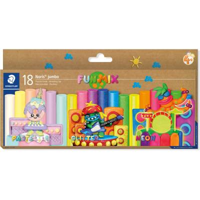 STAEDTLER Пластилин Staedtler Noris Jumbo, 18 цвята (35096-А)