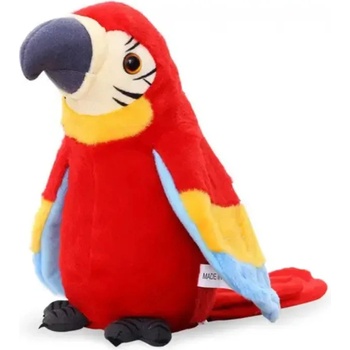 mamido Interaktívny hovoriaci papagáj červený