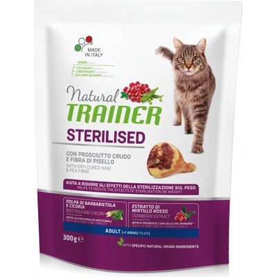 Trainer Natural Cat Sterilised sušená šunka 0,3 kg