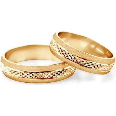 SAVICKI Сватбени халки: злато, полукръгъл профил 5 мм