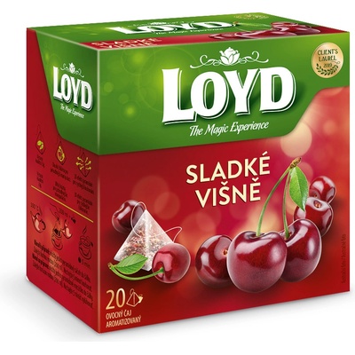 Loyd Sladké višně ovocný čaj aromatizovaný 20 x 2 g