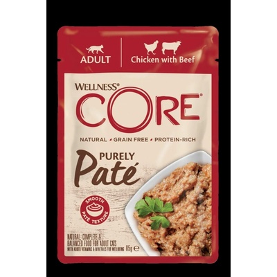Wellness Core Purely Paté kuře a hovězí 85 g