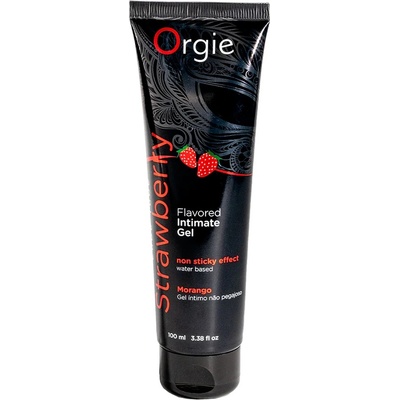 Orgie Lube Tube Strawberry - Waterbased Lubricant - 3 fl oz / 100 ml