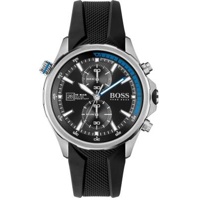 HUGO BOSS Мъжки часовник Hugo Boss Globetrotter 1513820, Черен (HB1513820)
