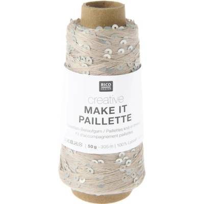 Rico Desigen Příplet Make It Paillette 001 Silver
