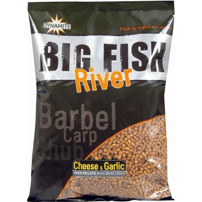 Dynamite Baits Pellets Big Fish River Cheese&Garlic 1,8 kg 4/6/8 mm