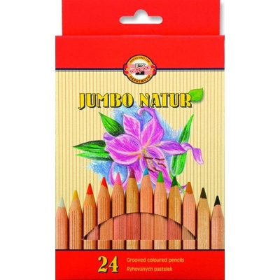 KOH-I-NOOR Jumbo Natur Coloured Pencils Комплект цветни моливи 24 бр (2174N24001KZ)
