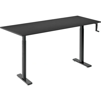 AlzaErgo Table ET2 čierny + doska 160 × 80 cm lamino čierna