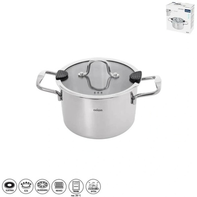 Orion Kastrol VENICE s poklicí 2,3 l 18 cm nerezová ocel, 8592381257101